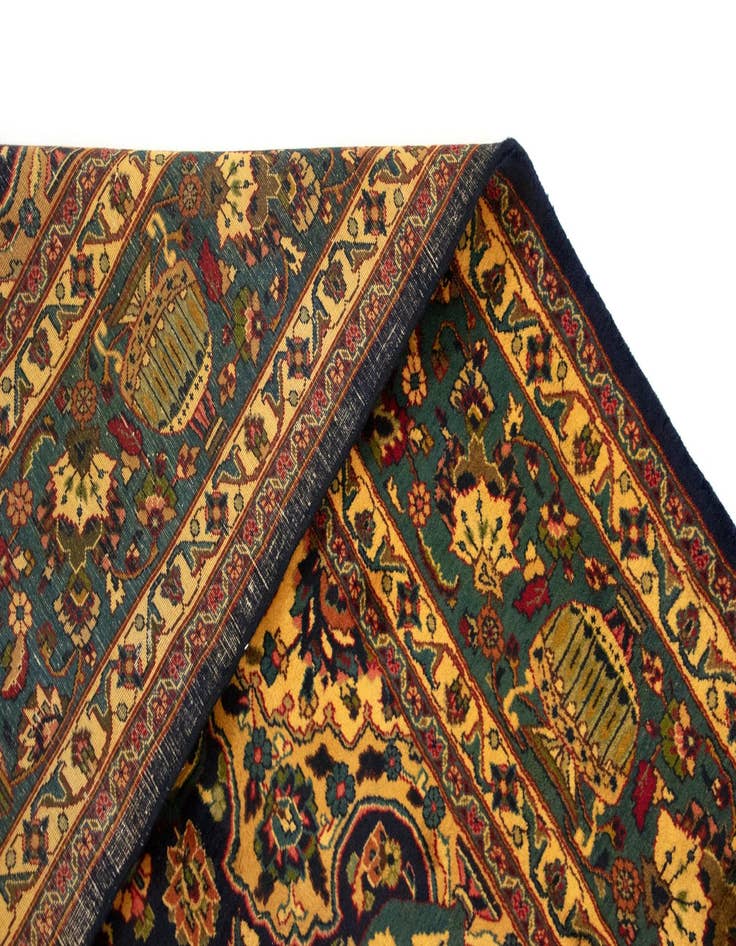 Detail image of 9' 4 x 12' 7 Hand Knotted Kashmar Persian Wool Rug