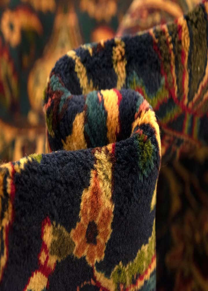 9' 4 x 12' 7 Hand Knotted Kashmar Persian Wool Rug