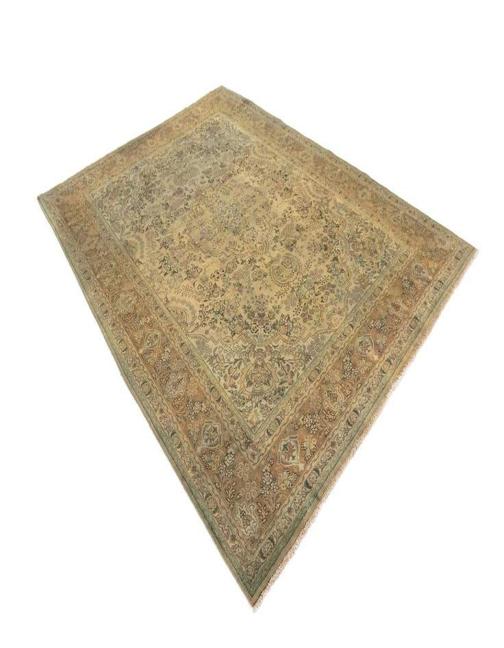 Detail image of 8' 4 x 11' 5 Hand Knotted Kashmar Persian Wool Rug