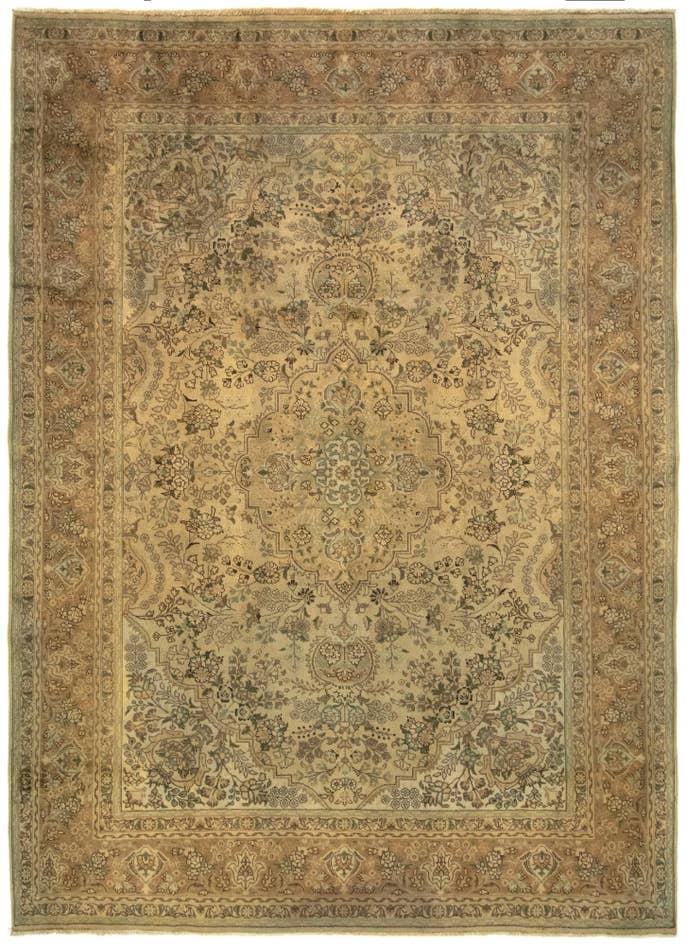 Detail image of 8' 4 x 11' 5 Hand Knotted Kashmar Persian Wool Rug