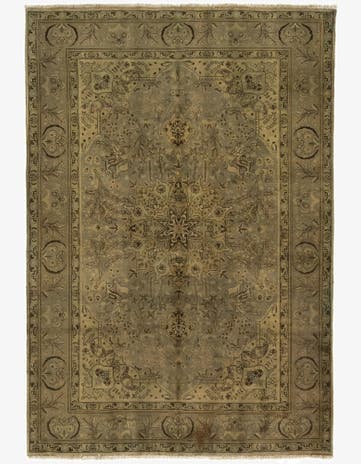 6' 11 x 10' 3 Hand Knotted Kashmar Persian Wool Rug