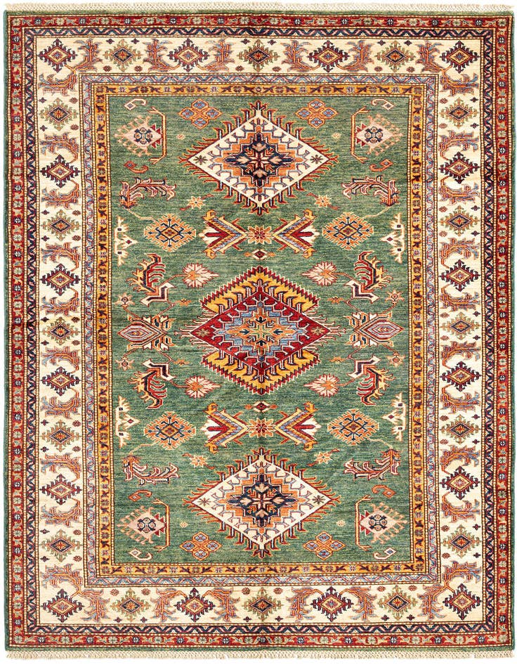 Detail image of 5' 4 x 8' 1 Kazak Wool Rug