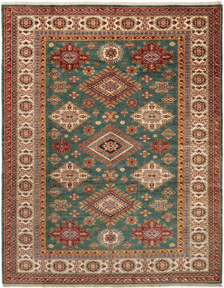 Detail image of 6' 8 x 9' 7 Kazak Wool Rug