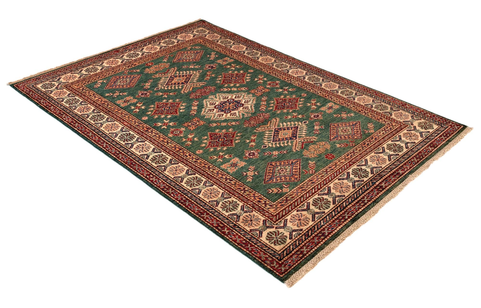 4' 8 x 6' 9 Kazak Wool Rug