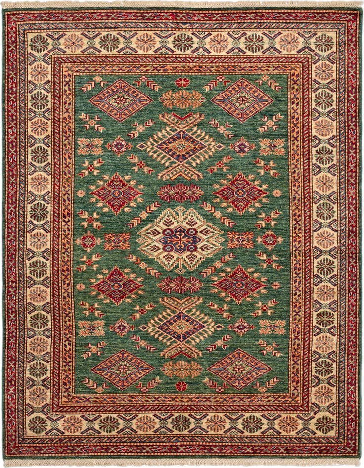 Detail image of 4' 8 x 6' 9 Kazak Wool Rug