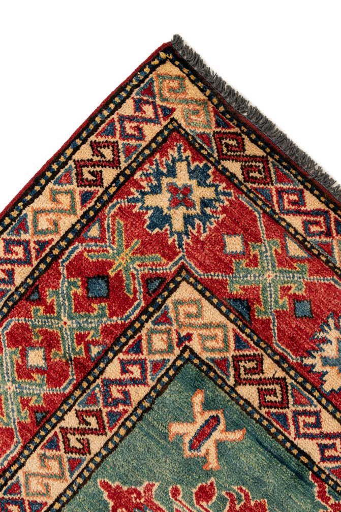 5' 10 x 7' 7 Hand Knotted Kazak Wool Rug