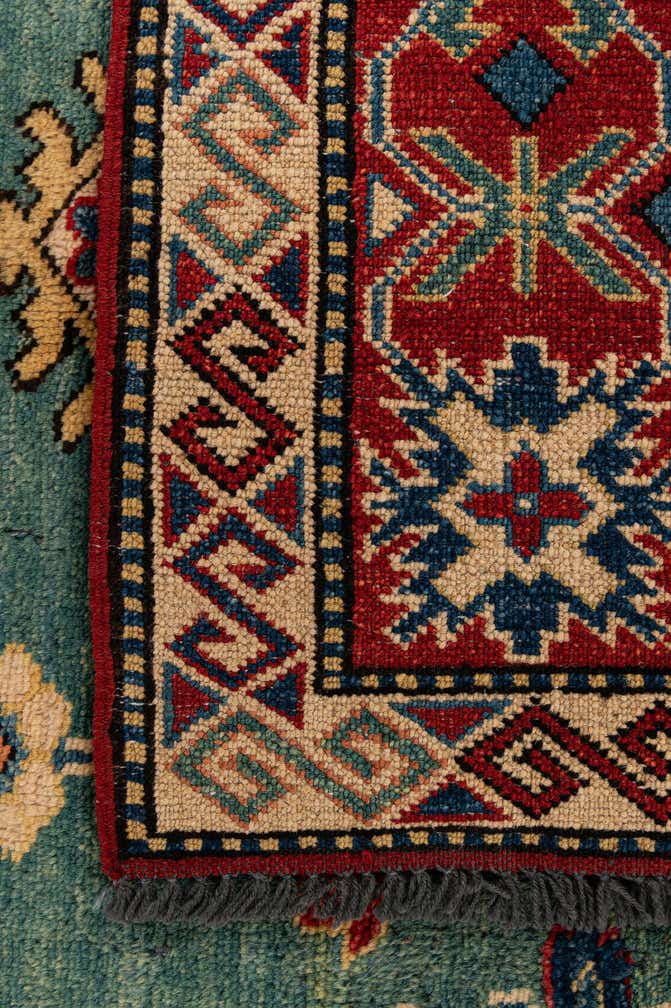 5' 10 x 7' 7 Hand Knotted Kazak Wool Rug