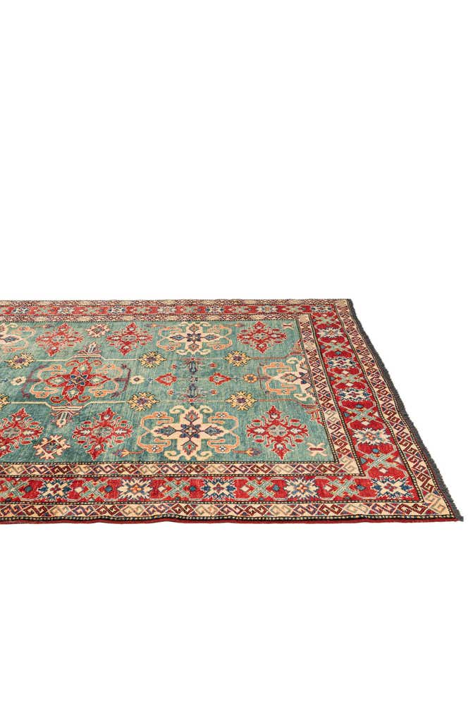 5' 10 x 7' 7 Hand Knotted Kazak Wool Rug