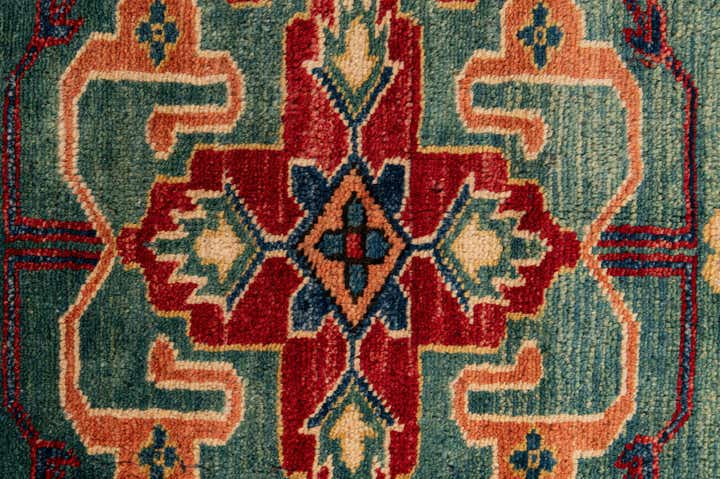 5' 10 x 7' 7 Hand Knotted Kazak Wool Rug