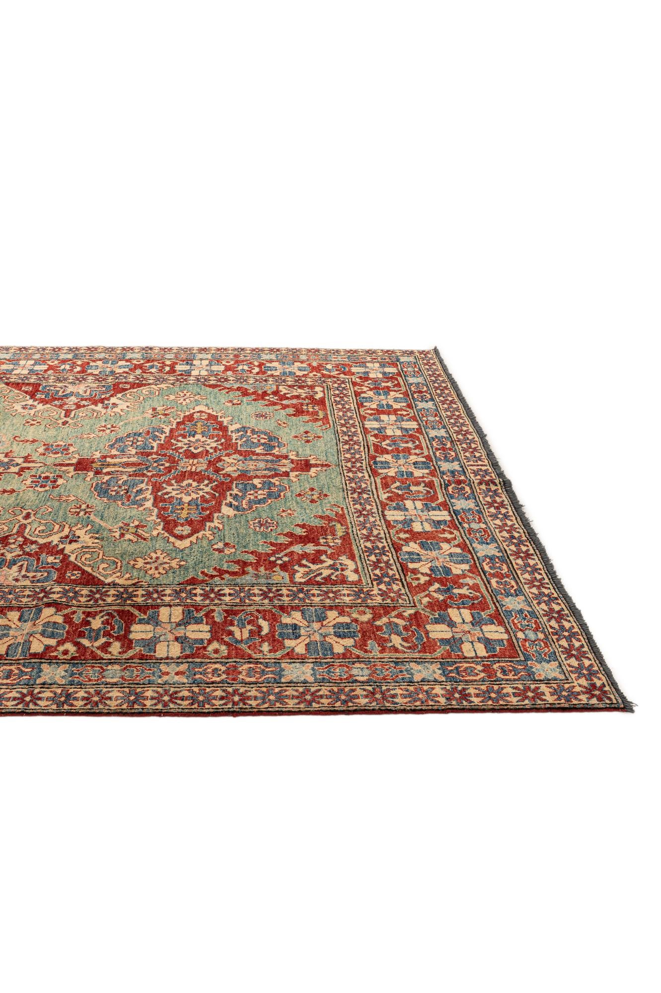 7' 8 x 10' 3 Hand Knotted Kazak Wool Rug