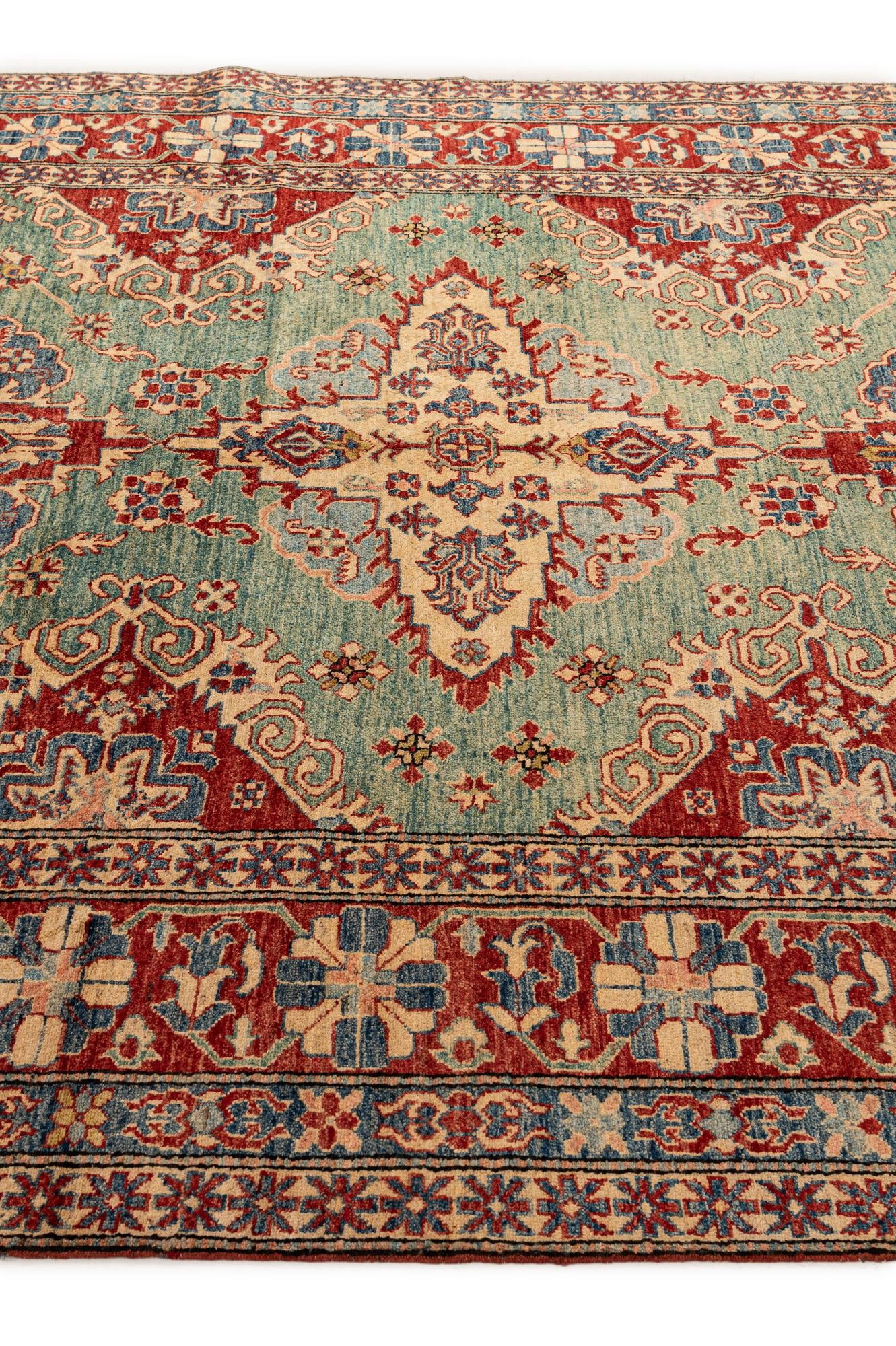 7' 8 x 10' 3 Hand Knotted Kazak Wool Rug