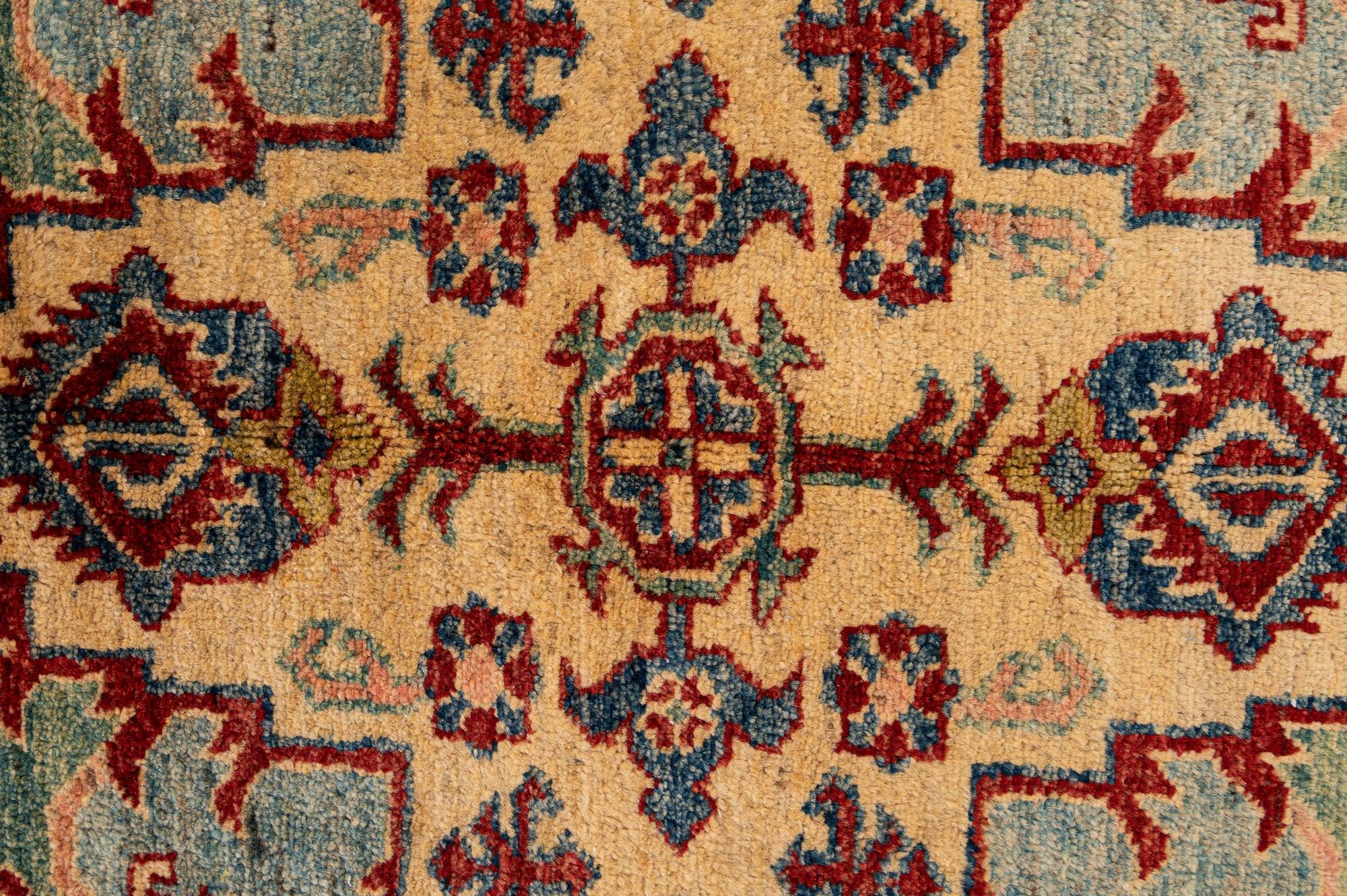 7' 8 x 10' 3 Hand Knotted Kazak Wool Rug