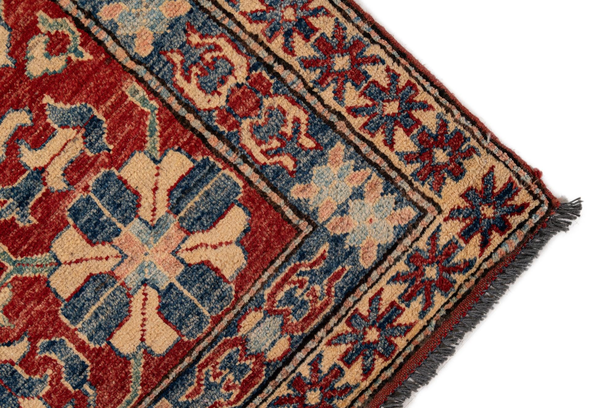 7' 8 x 10' 3 Hand Knotted Kazak Wool Rug