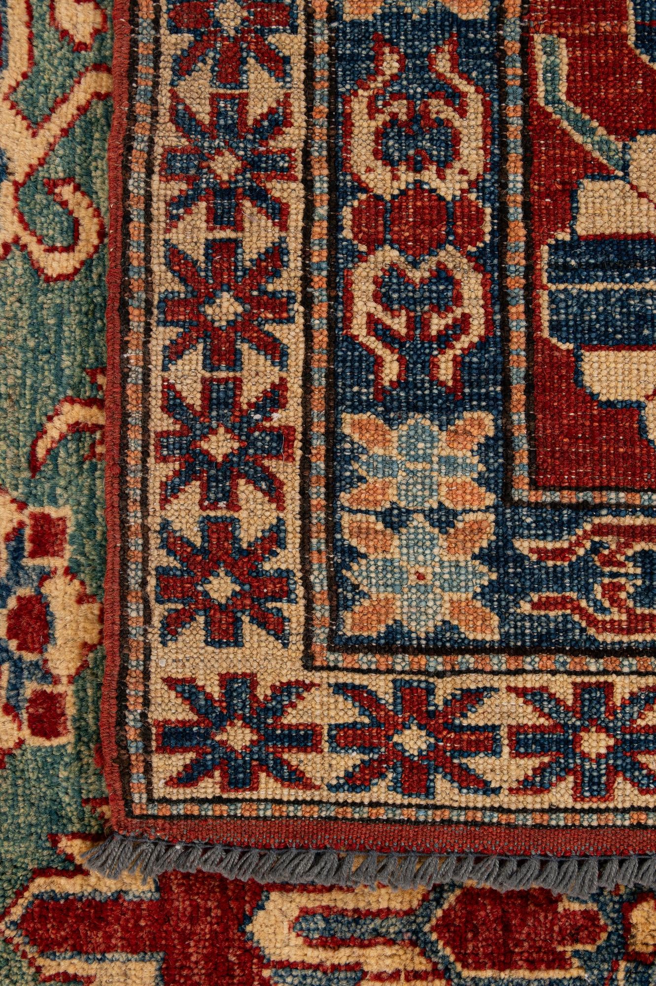 7' 8 x 10' 3 Hand Knotted Kazak Wool Rug