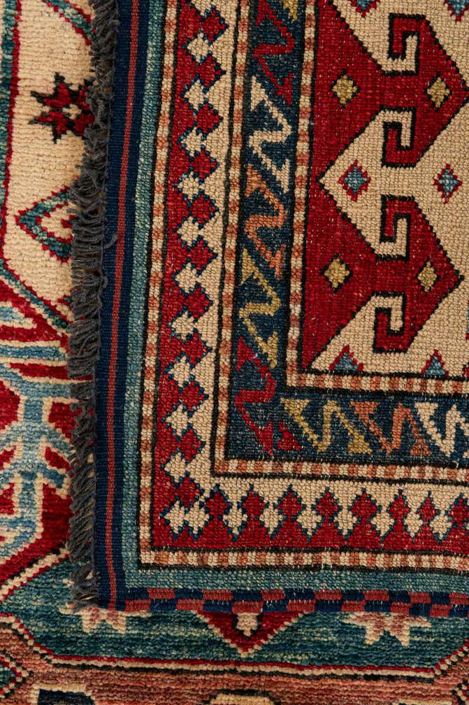5' 2 x 6' 4 Hand Knotted Kazak Wool Rug