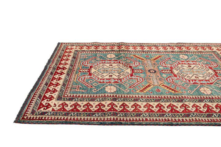 5' 2 x 6' 4 Hand Knotted Kazak Wool Rug