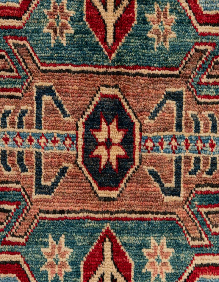 Detail image of 5' 2 x 6' 4  Hand Knotted Kazak Wool Rug