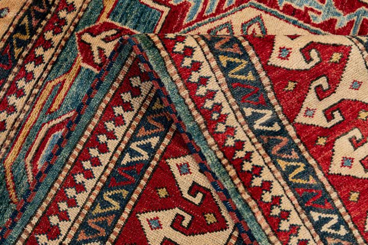 5' 2 x 6' 4 Hand Knotted Kazak Wool Rug