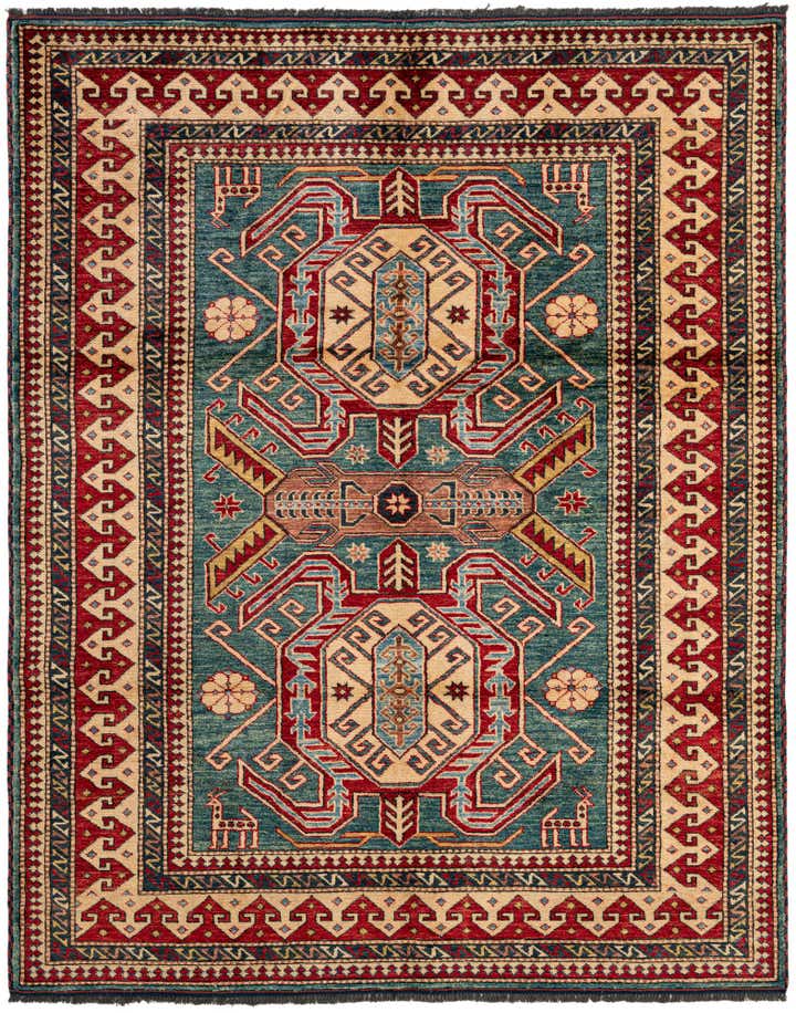 5' 2 x 6' 4 Hand Knotted Kazak Wool Rug