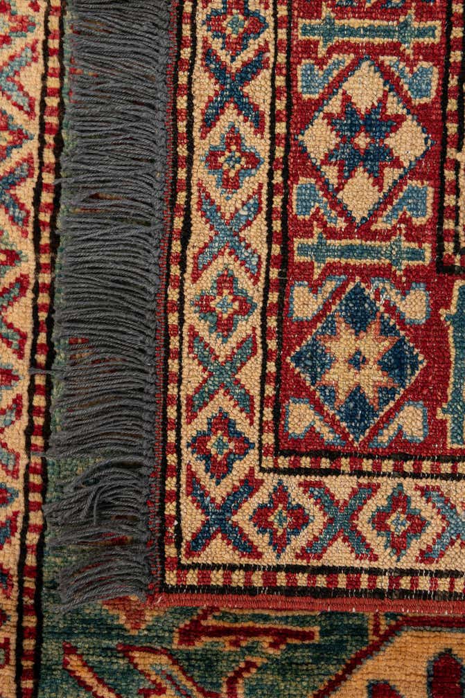 3' 3 x 4' 11 Hand Knotted Kazak Wool Rug