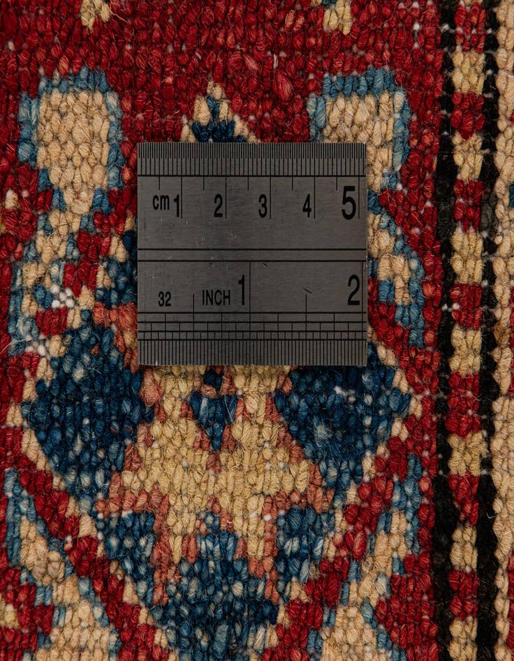 Detail image of 3' 3 x 4' 11  Hand Knotted Kazak Wool Rug
