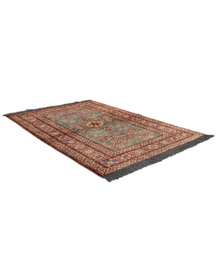 Detail image of 3' 3 x 4' 11 Hand Knotted Kazak Wool Rug