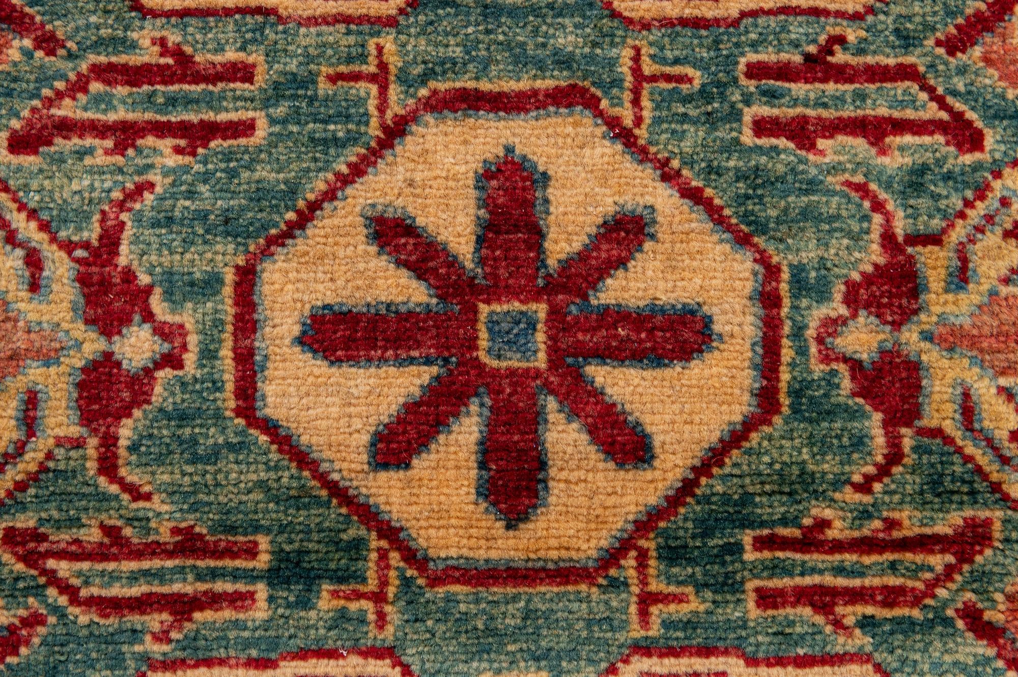 3' 3 x 4' 11 Hand Knotted Kazak Wool Rug