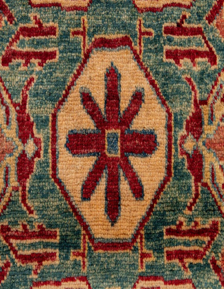 Detail image of 3' 3 x 4' 11  Hand Knotted Kazak Wool Rug