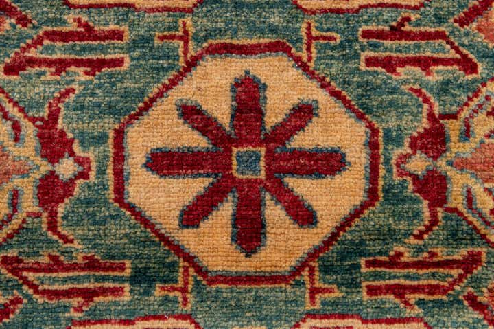 3' 3 x 4' 11 Hand Knotted Kazak Wool Rug