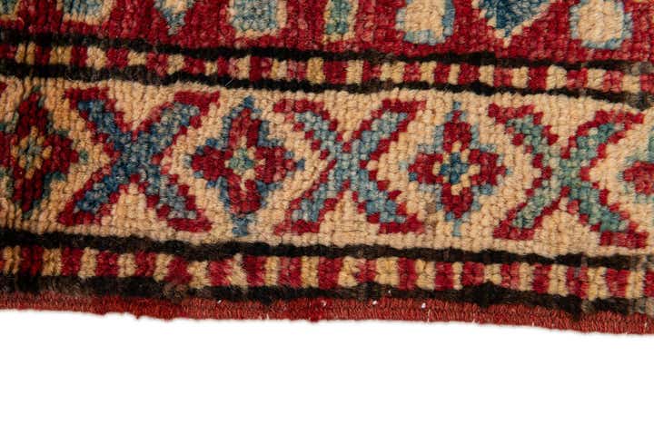 3' 3 x 4' 11 Hand Knotted Kazak Wool Rug