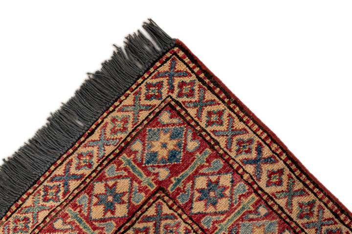 3' 3 x 4' 11 Hand Knotted Kazak Wool Rug