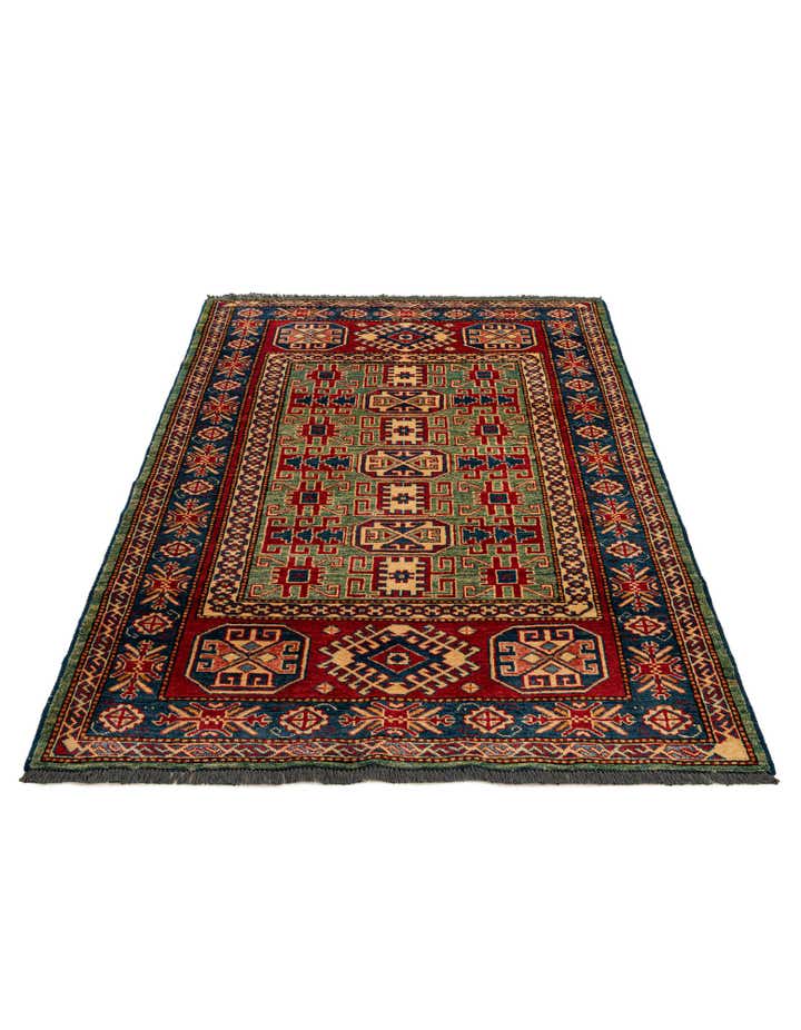 3' 11 x 5' 9 Hand Knotted Kazak Wool Rug