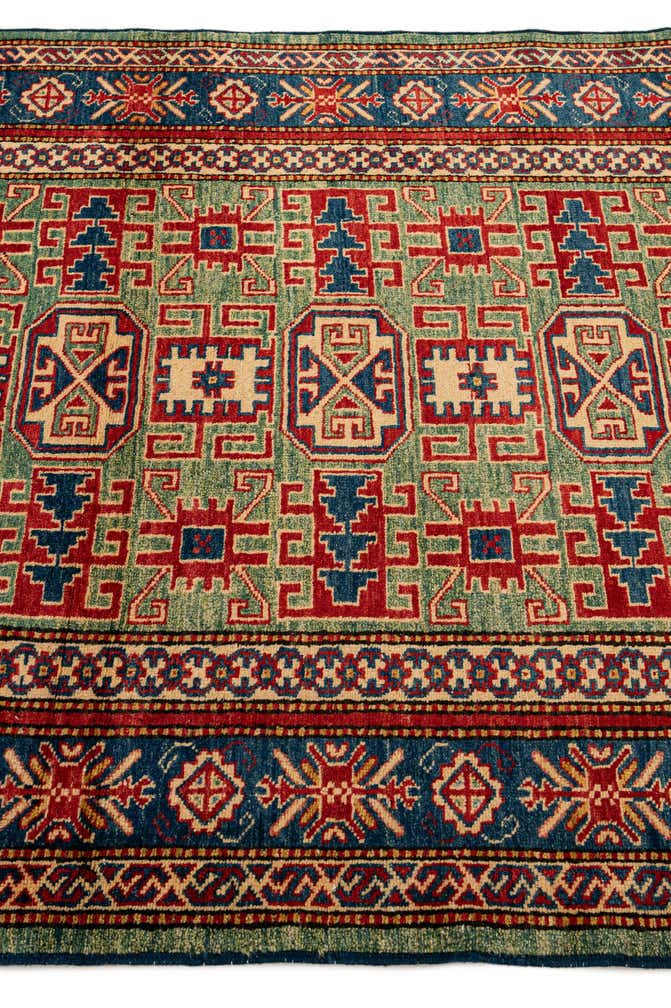 3' 11 x 5' 9 Hand Knotted Kazak Wool Rug