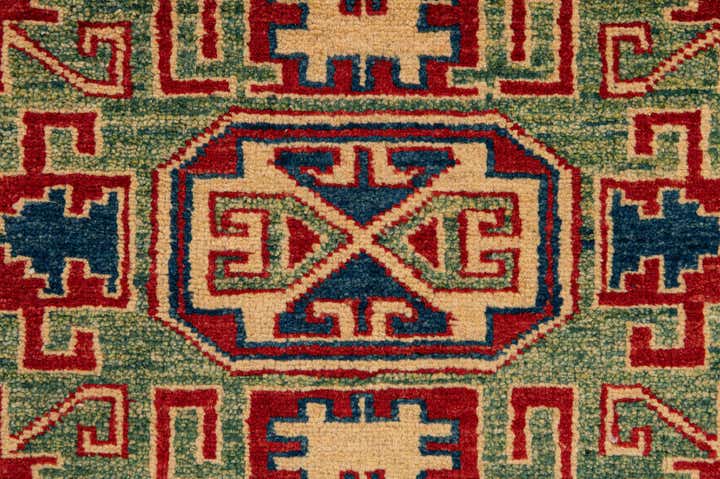 3' 11 x 5' 9 Hand Knotted Kazak Wool Rug