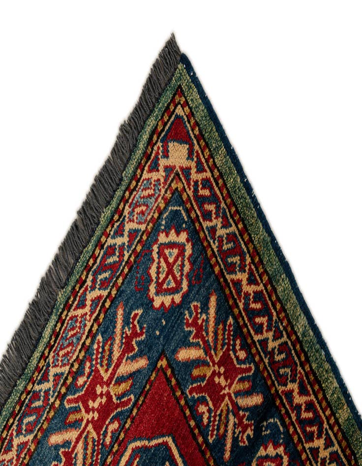 Detail image of 3' 11 x 5' 9  Hand Knotted Kazak Wool Rug