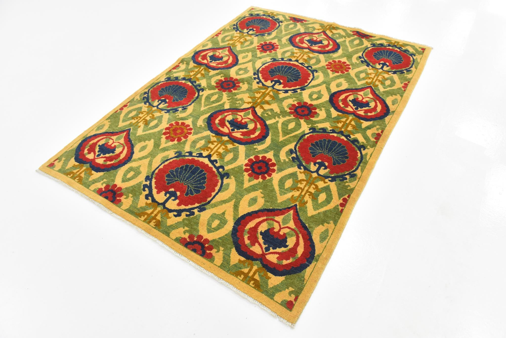 5' x 7' Hand Knotted Kazak Rug