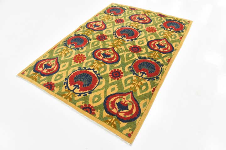 5' x 7' Hand Knotted Kazak Rug