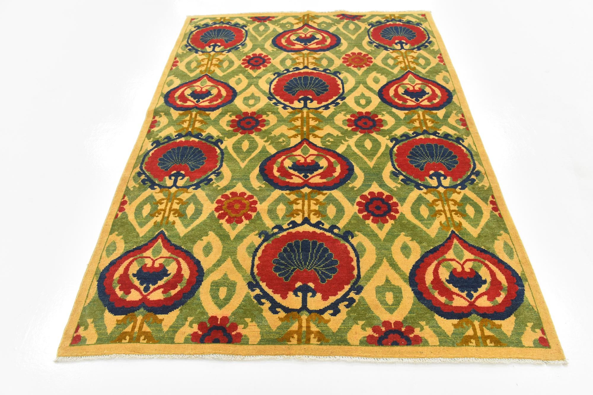 5' x 7' Hand Knotted Kazak Rug