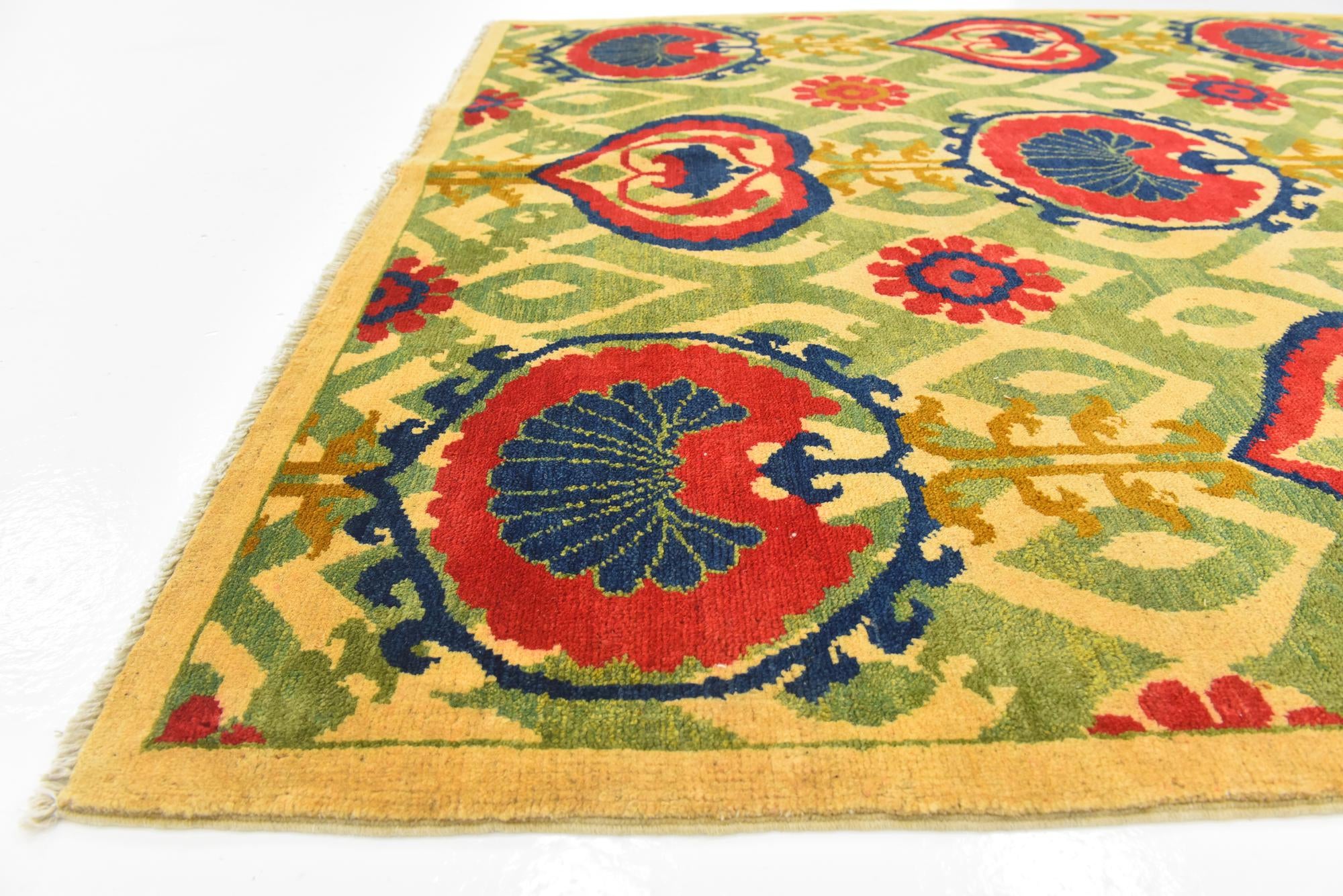 5' x 7' Hand Knotted Kazak Rug