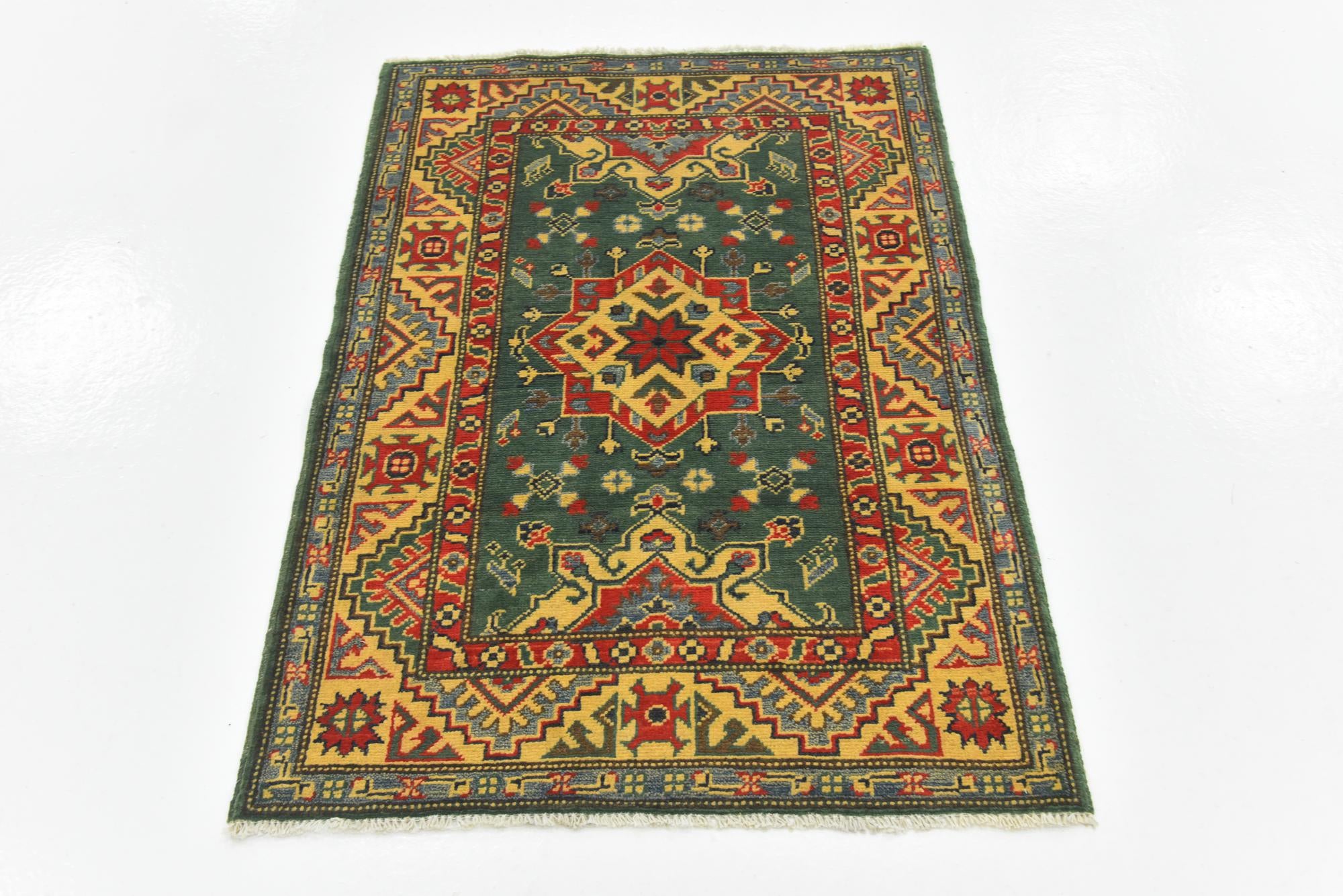 2' 9 x 4' Hand Knotted Kazak Rug
