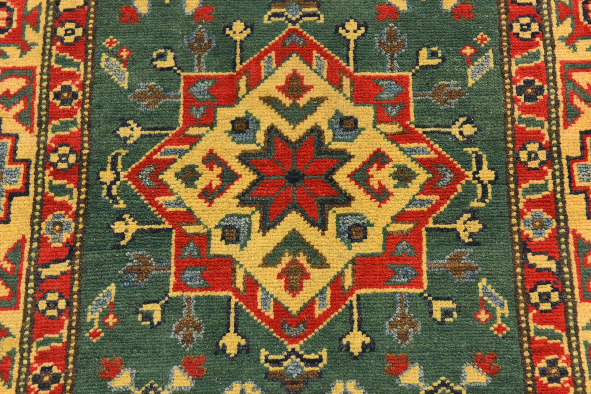 2' 9 x 4' Hand Knotted Kazak Rug