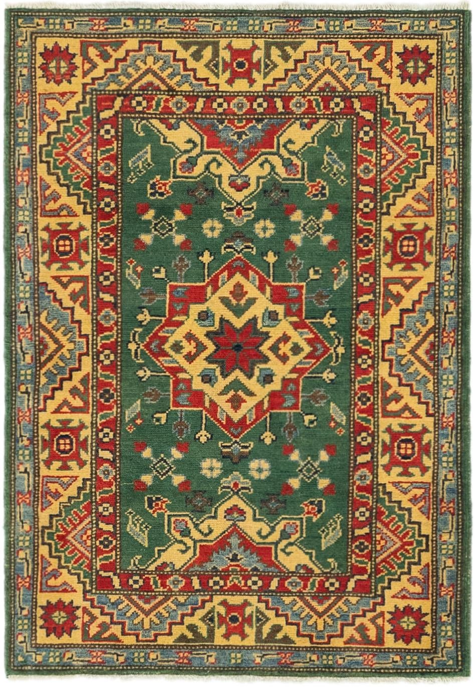 2' 9 x 4' Hand Knotted Kazak Rug