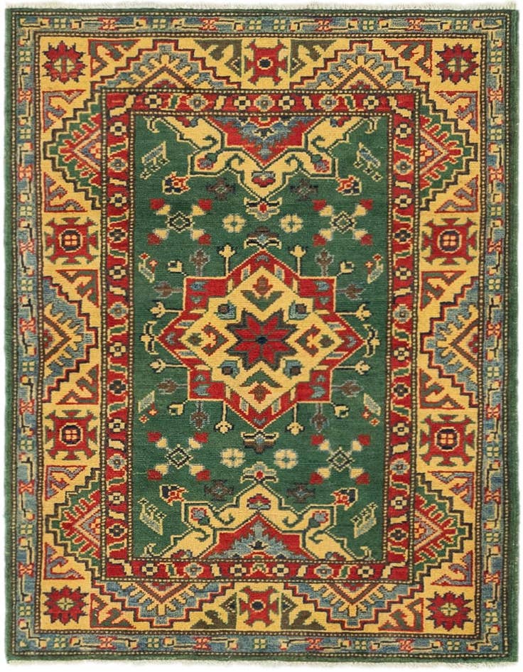 Detail image of 2' 9 x 4' Hand Knotted Kazak Rug
