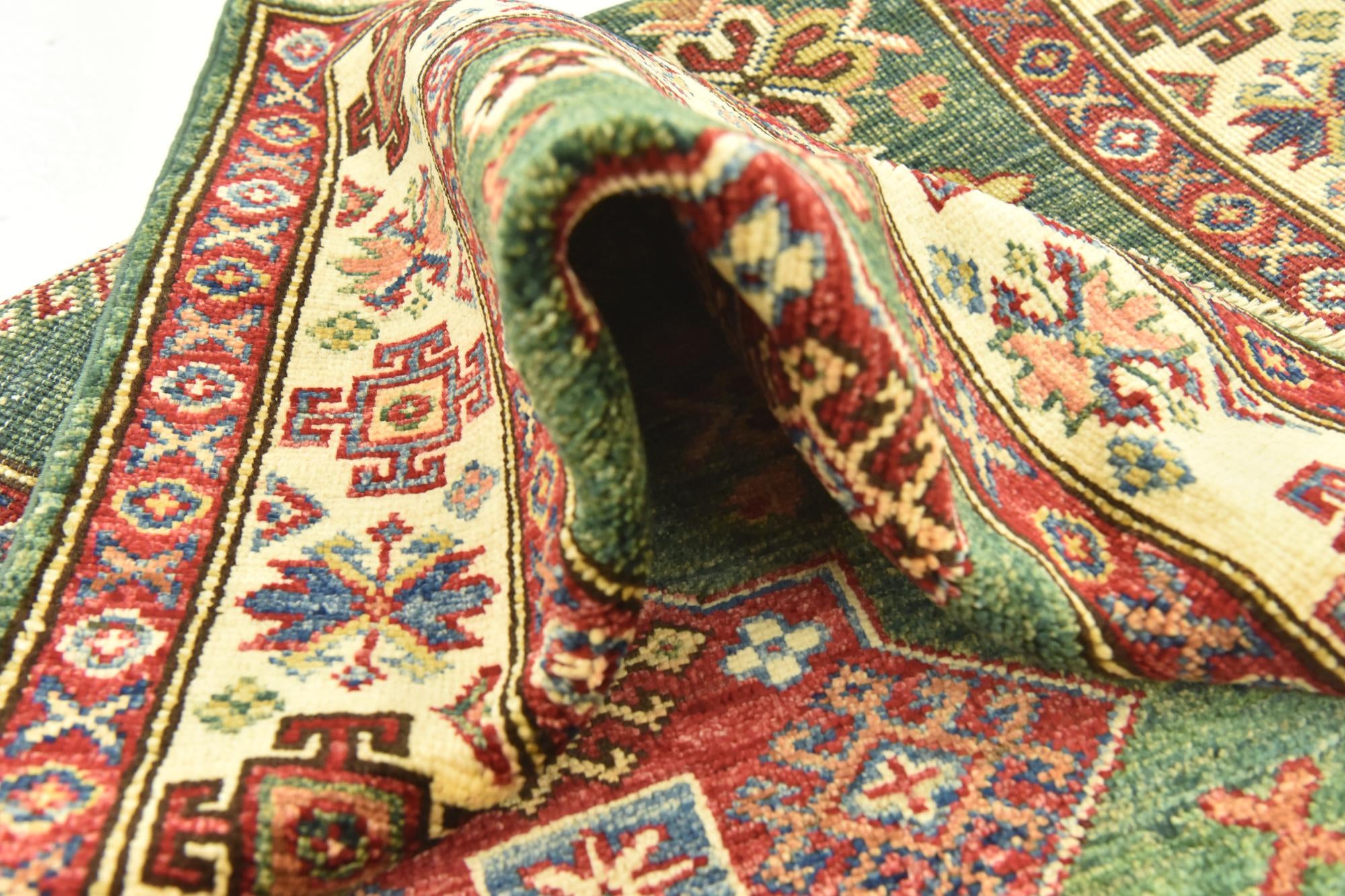 85cm x 120cm anudado a mano Kazak Alfombra Oriental