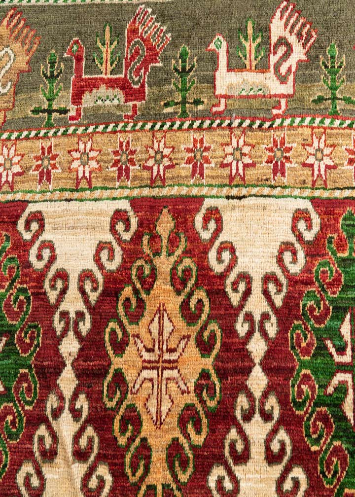 6' 7 x 9' 6 Hand Knotted Kazak Rug