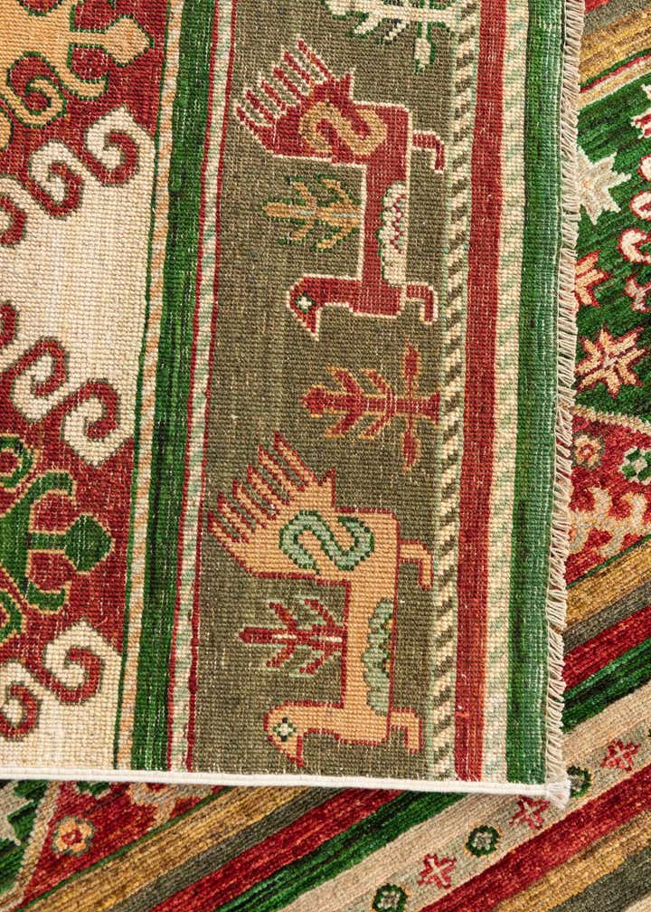 6' 7 x 9' 6 Hand Knotted Kazak Rug