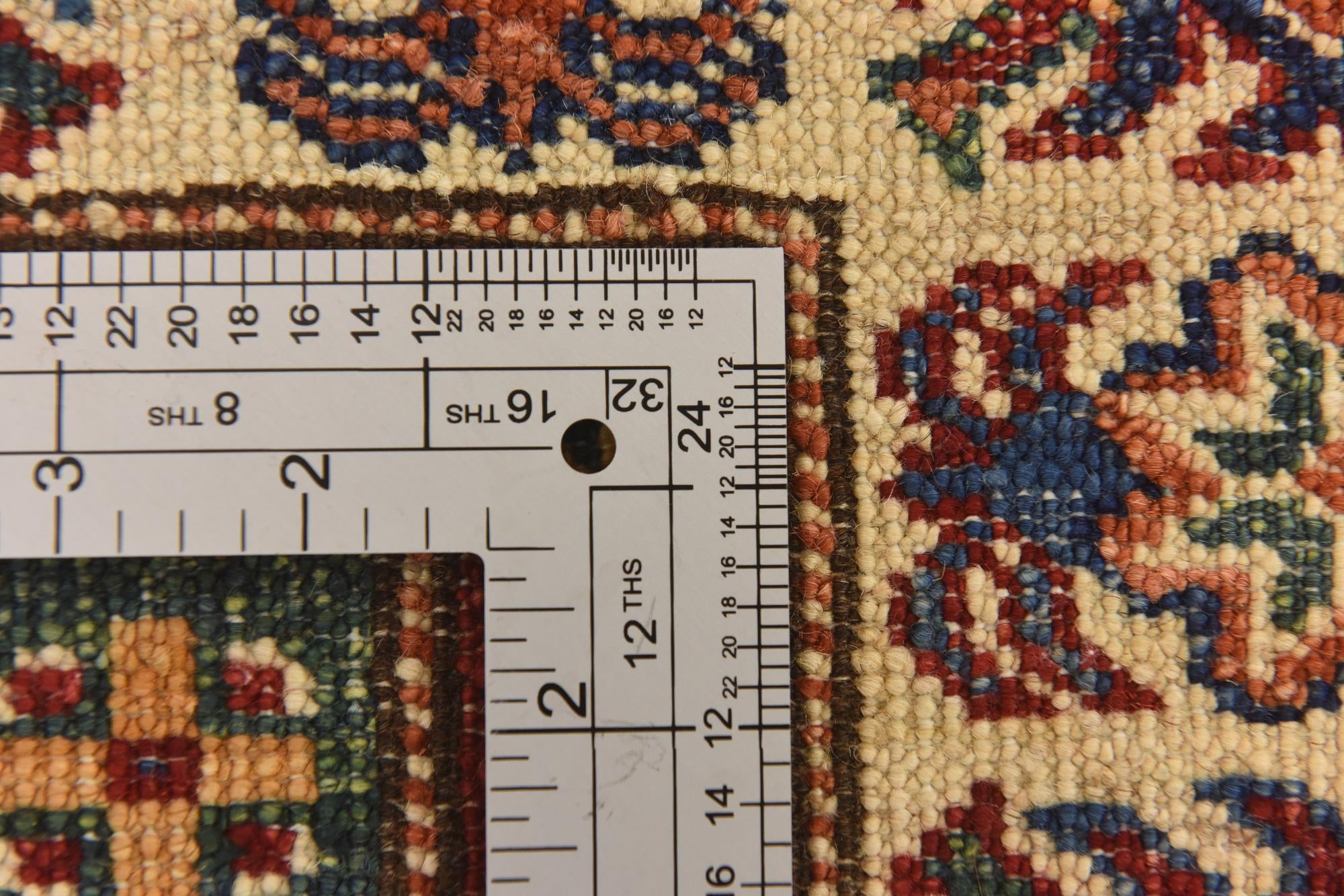 4' x 6' Hand Knotted Kazak Oriental Rug