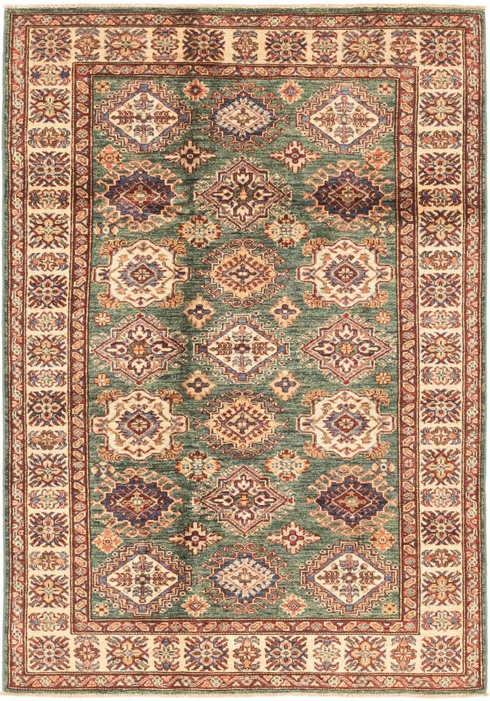 4' x 6' Hand Knotted Kazak Oriental Rug