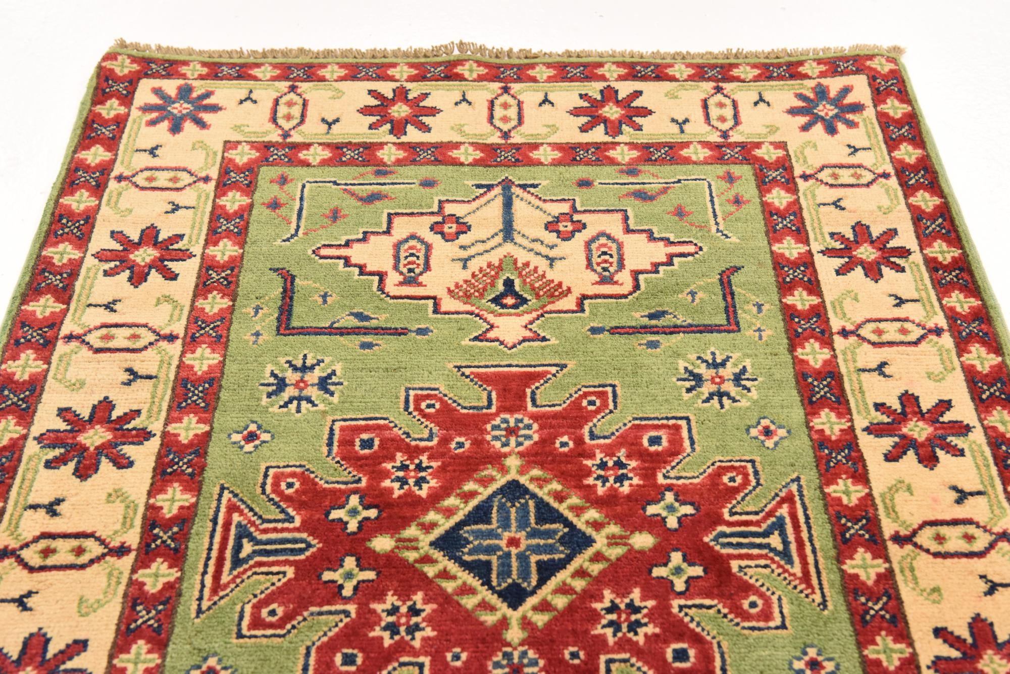 2' 9 x 3' 10 Hand Knotted Kazak Rug