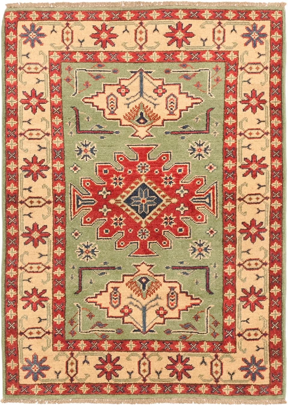 2' 9 x 3' 10 Hand Knotted Kazak Rug